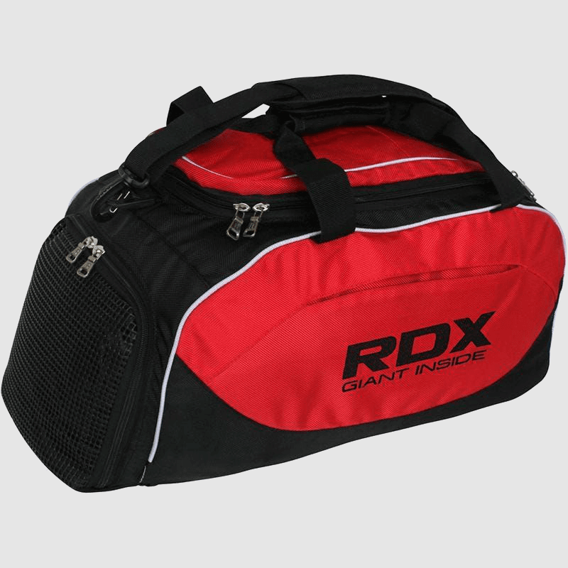Wholesale Red & Black Gym Kit Duffel Bag Backpack Straps Shoes Compartment in Nylon Manufacturer Bulk Supplier UK Europe USA